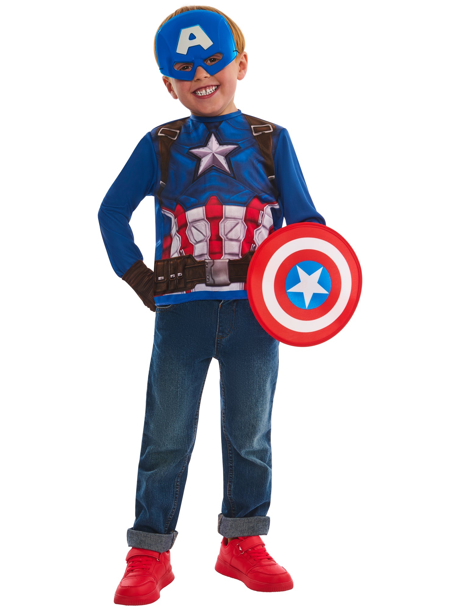 Captain America Geschenkset Kinderkostüm