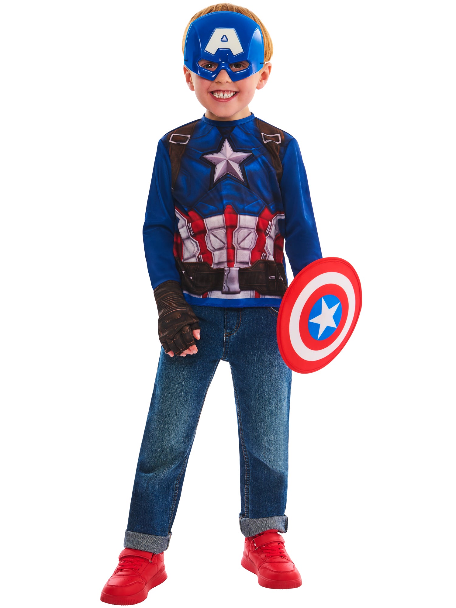 Captain America Geschenkset Kinderkostüm
