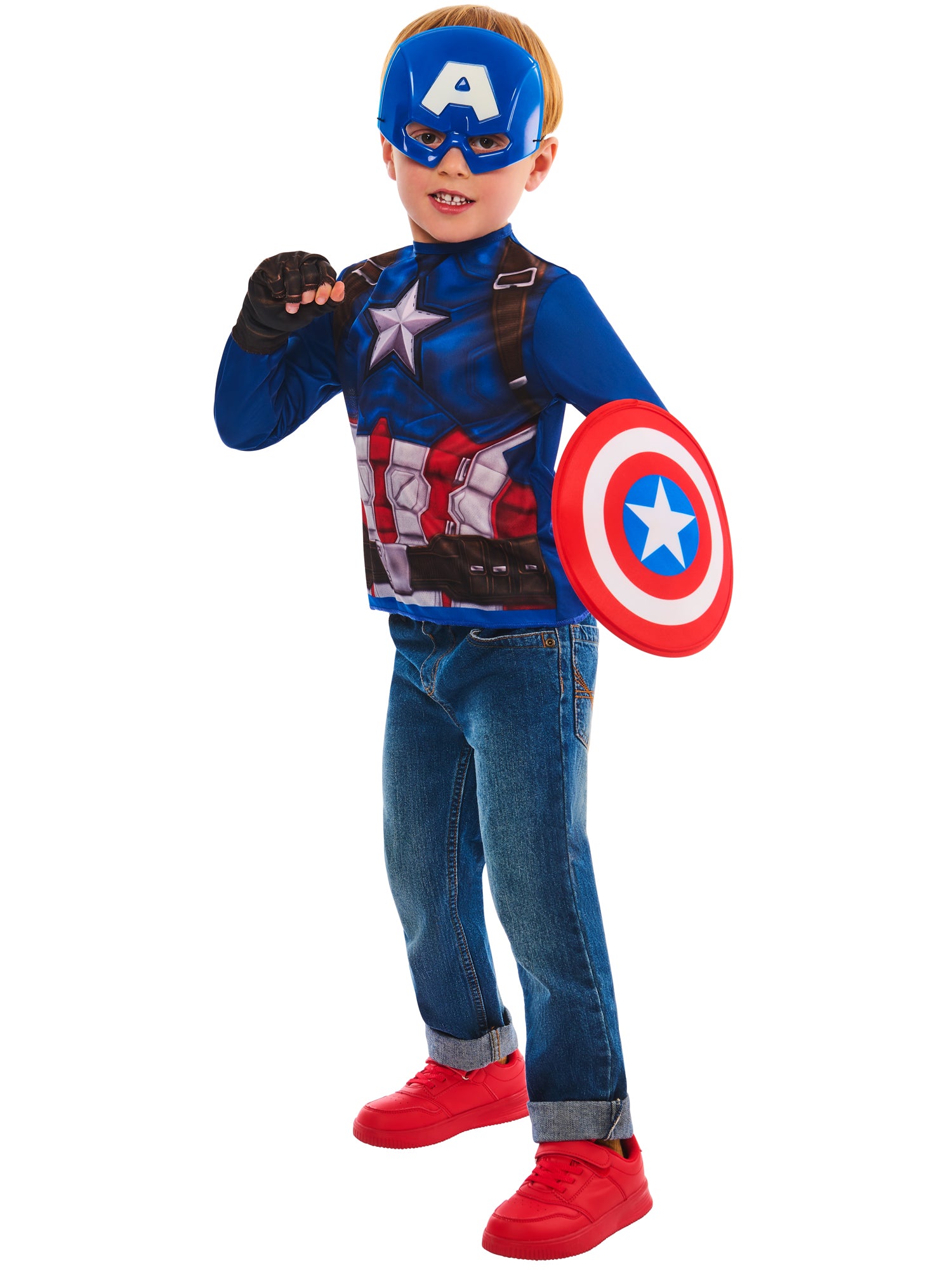 Captain America Geschenkset Kinderkostüm