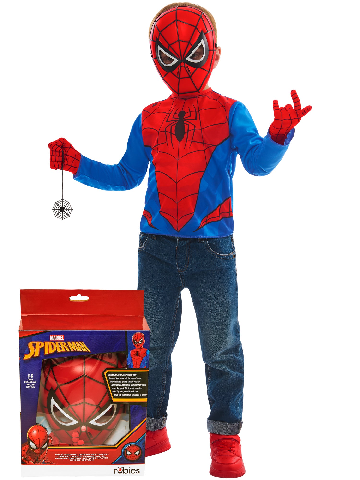Spider-Man Geschenkset Kinderkostüm