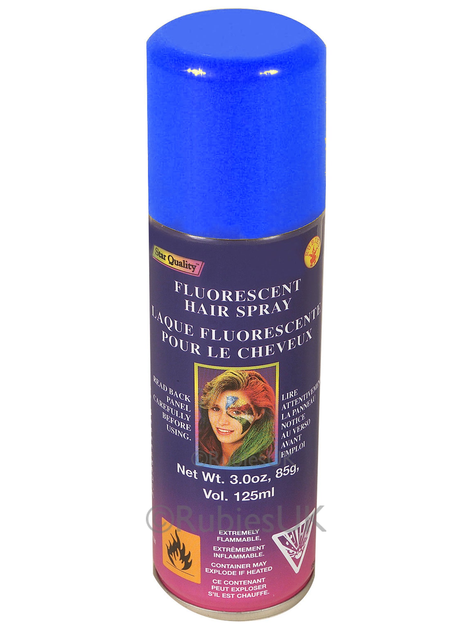 Blau Fluoreszierendes Haarspray (Kostümzubehör)