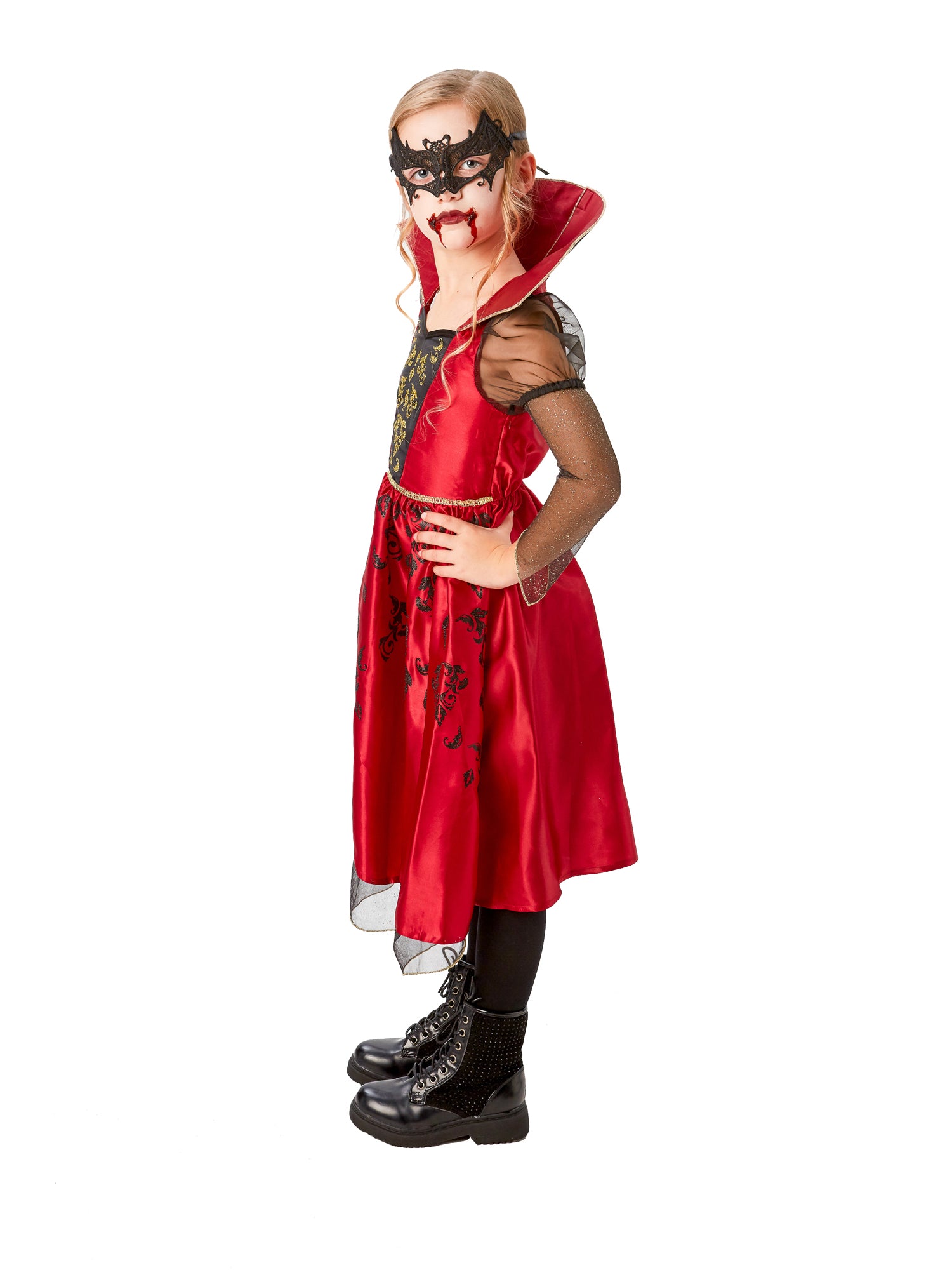 Deluxe Vampirin Kinderkostüm