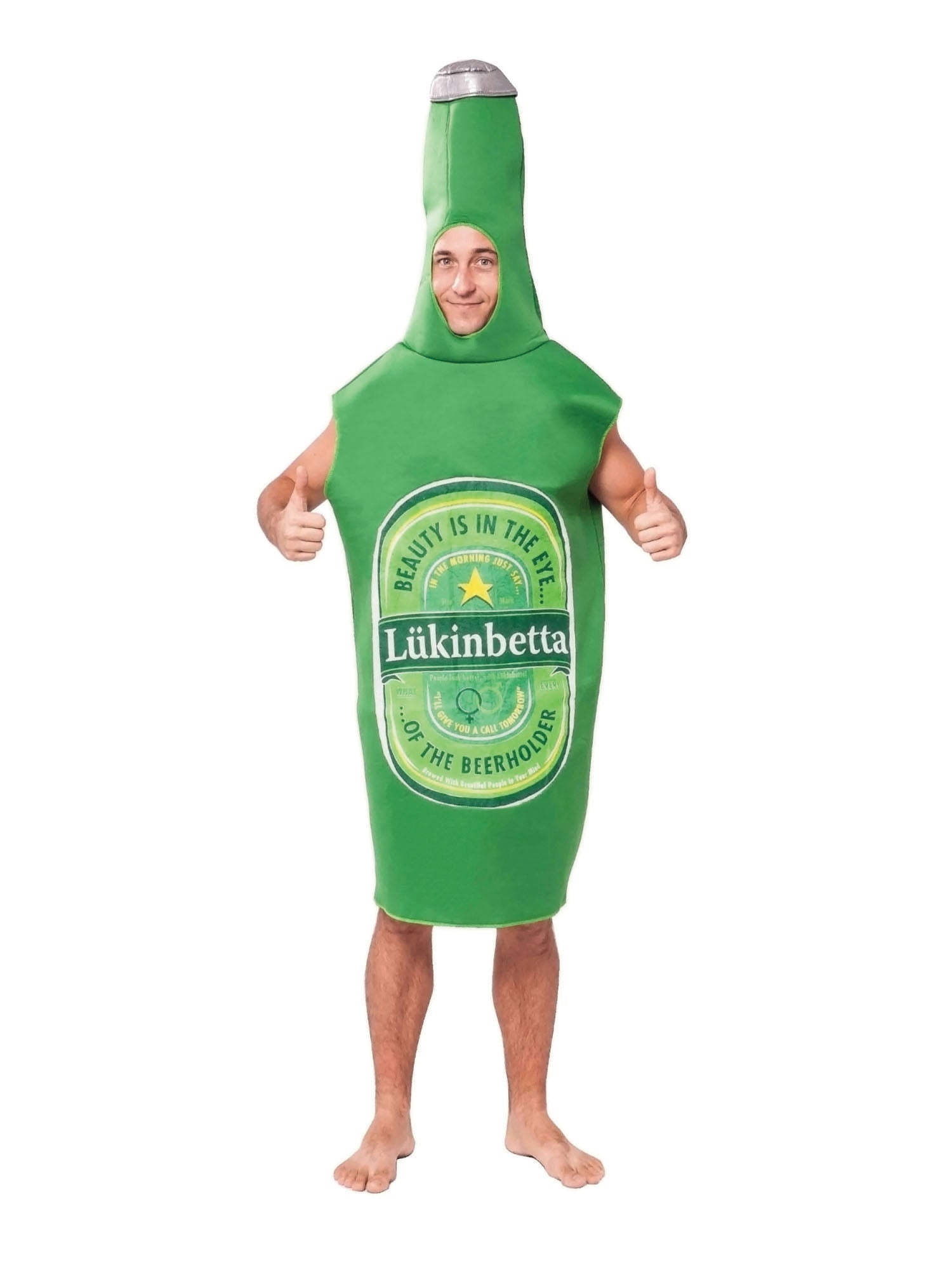 Erwachsenes Bierflaschenkostüm