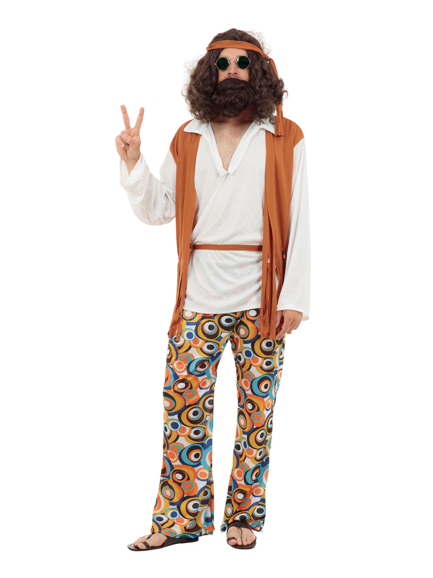 Erwachsenen Hippie Mann Kostüm