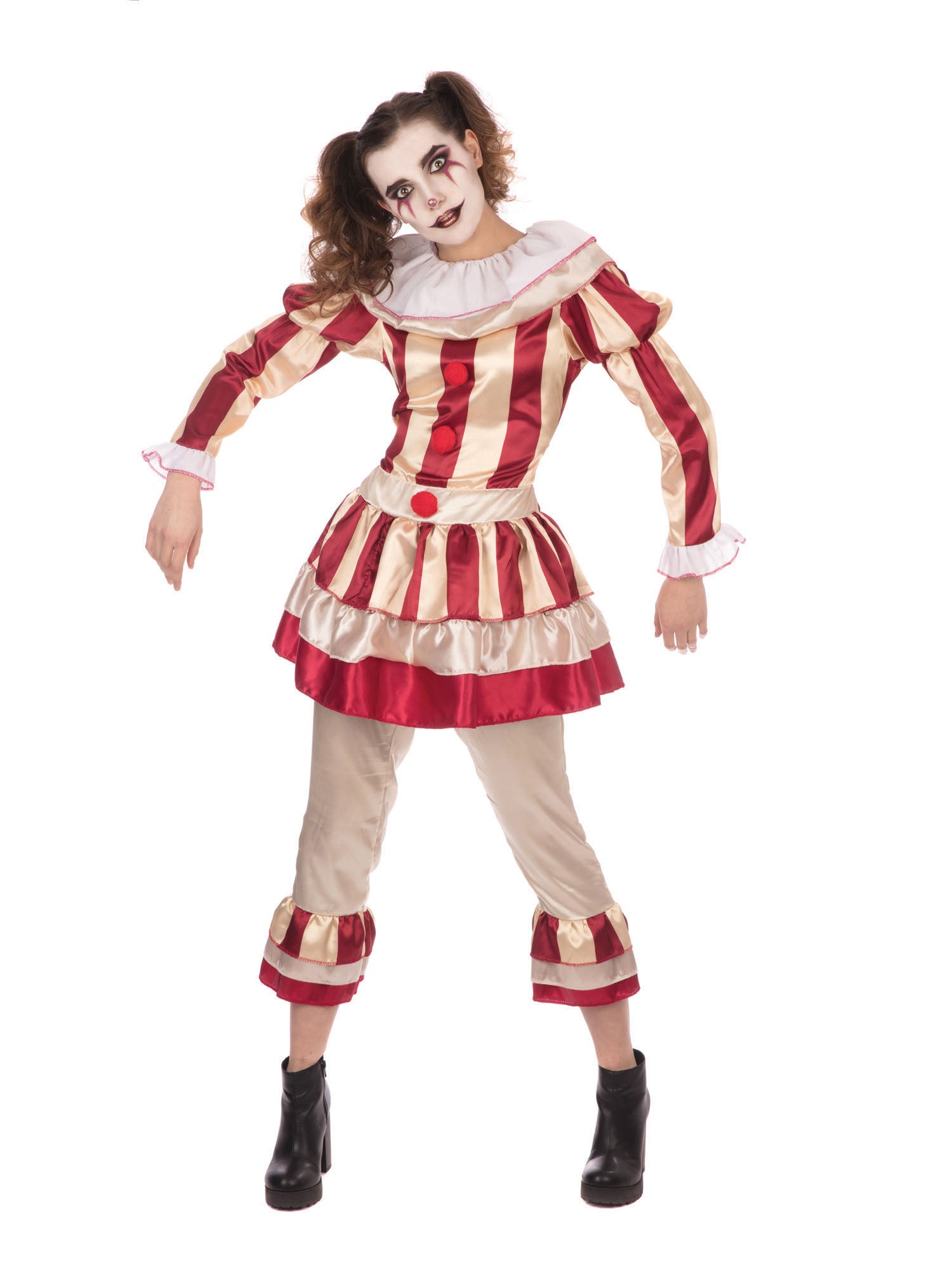 Erwachsenen Damen Carnevil Clown Kostüm