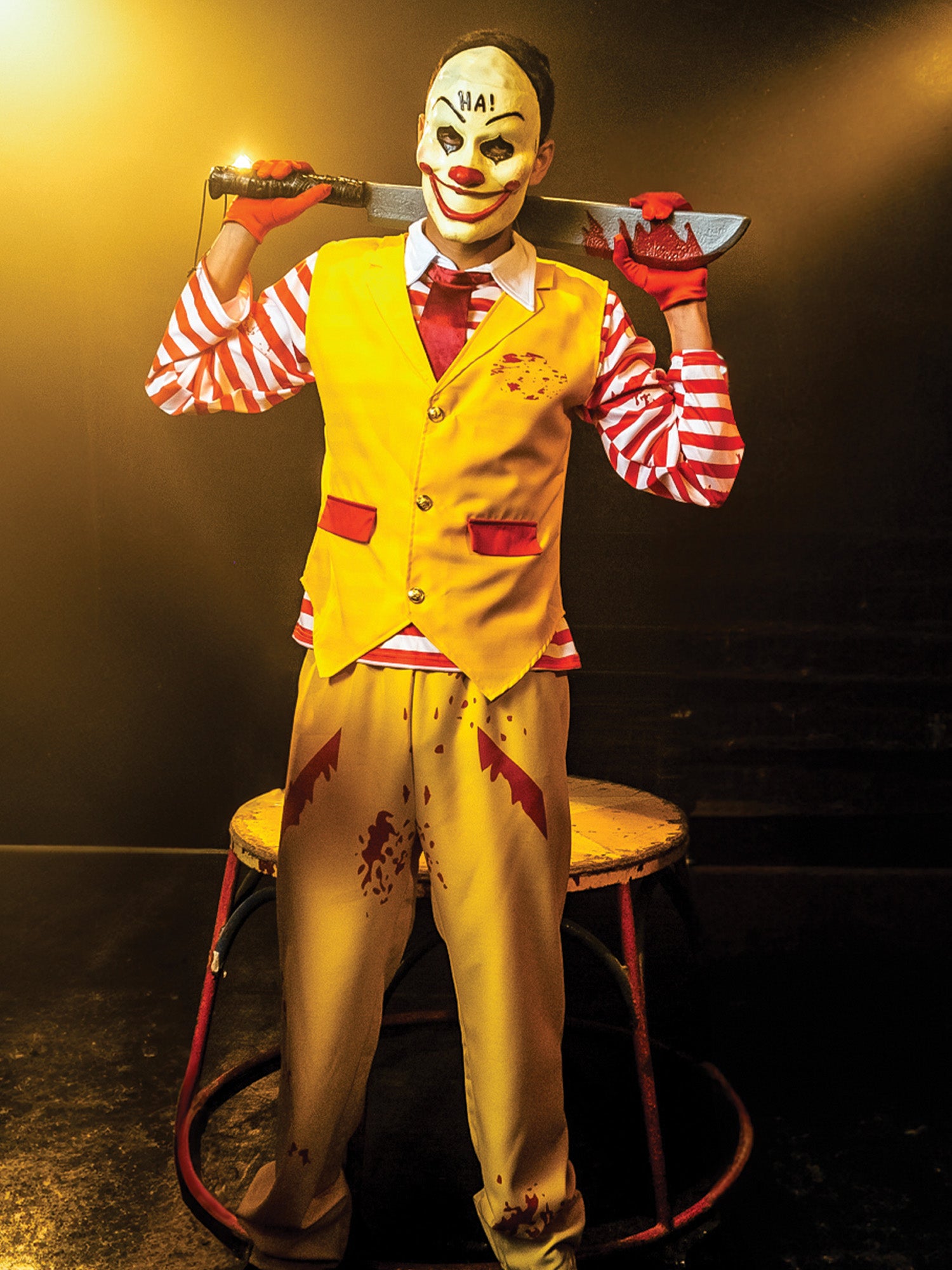 Erwachsenes Herren-Dapper-Clown-Kostüm