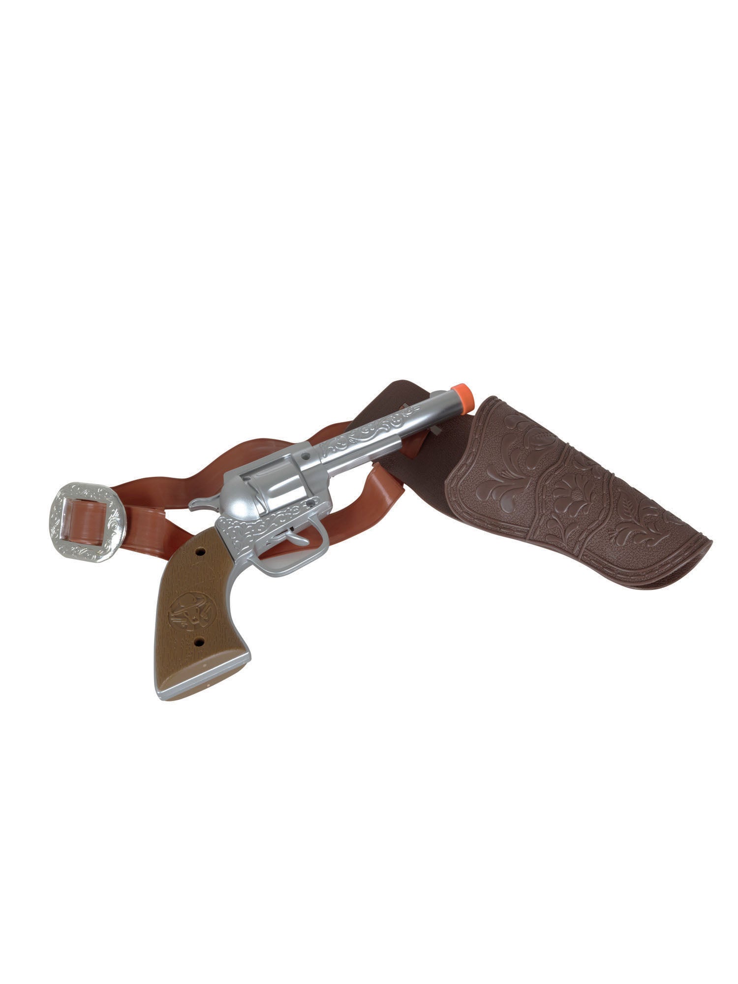 Cowboy Pistolenhalfter mit Pistole als Kostümzubehör