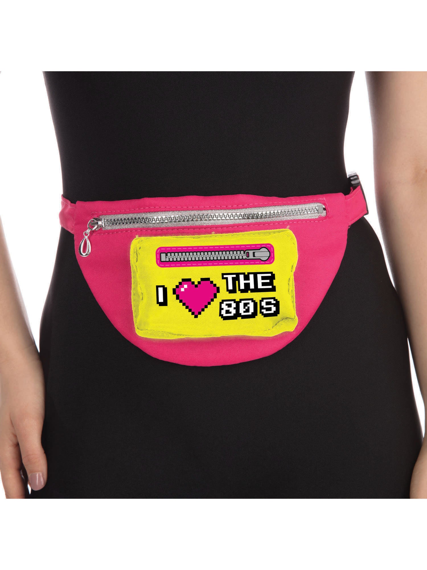 80er Neon-Gürteltasche Kostümzubehör