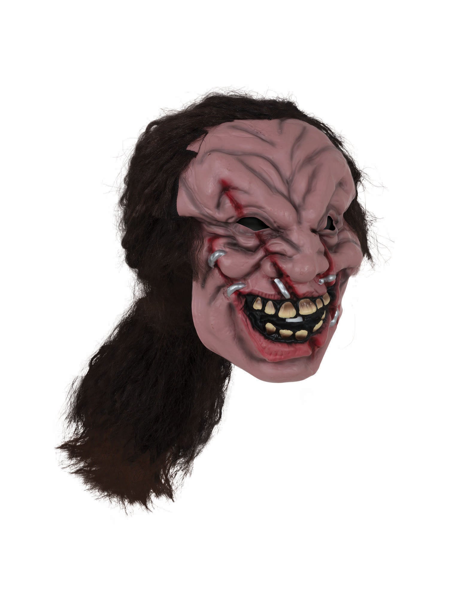 Zombie Maske mit Haaren