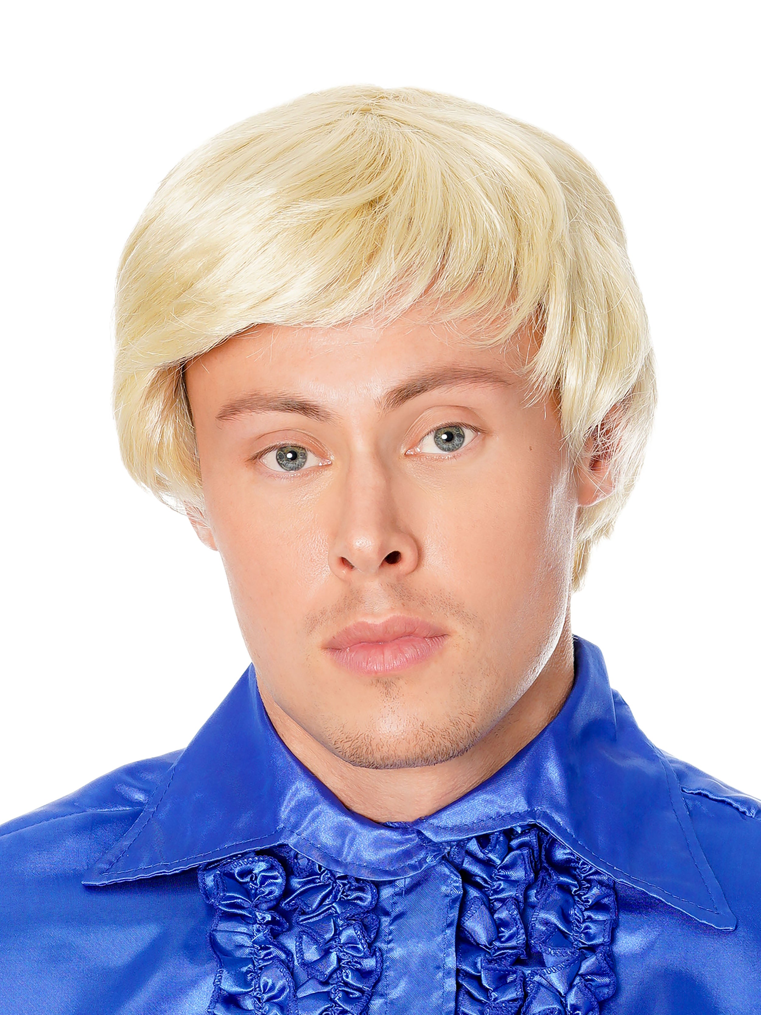 Blonde Seitenscheitel Perücke