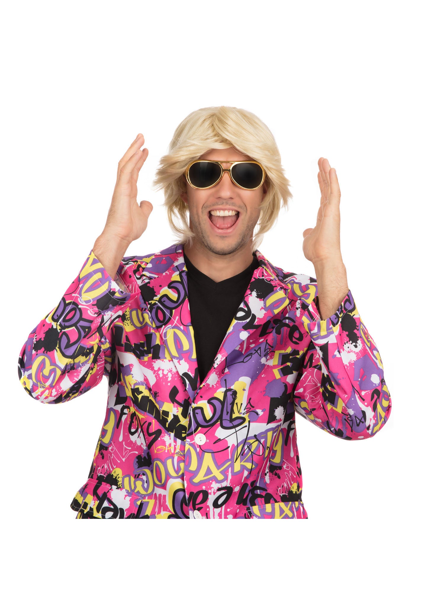 Blonde Seitenscheitel Perücke