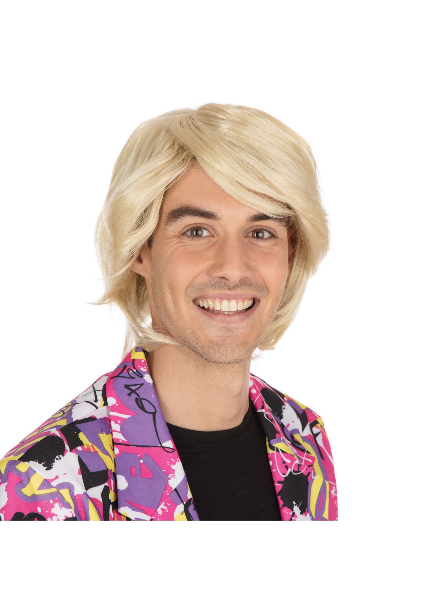 Blonde Seitenscheitel Perücke