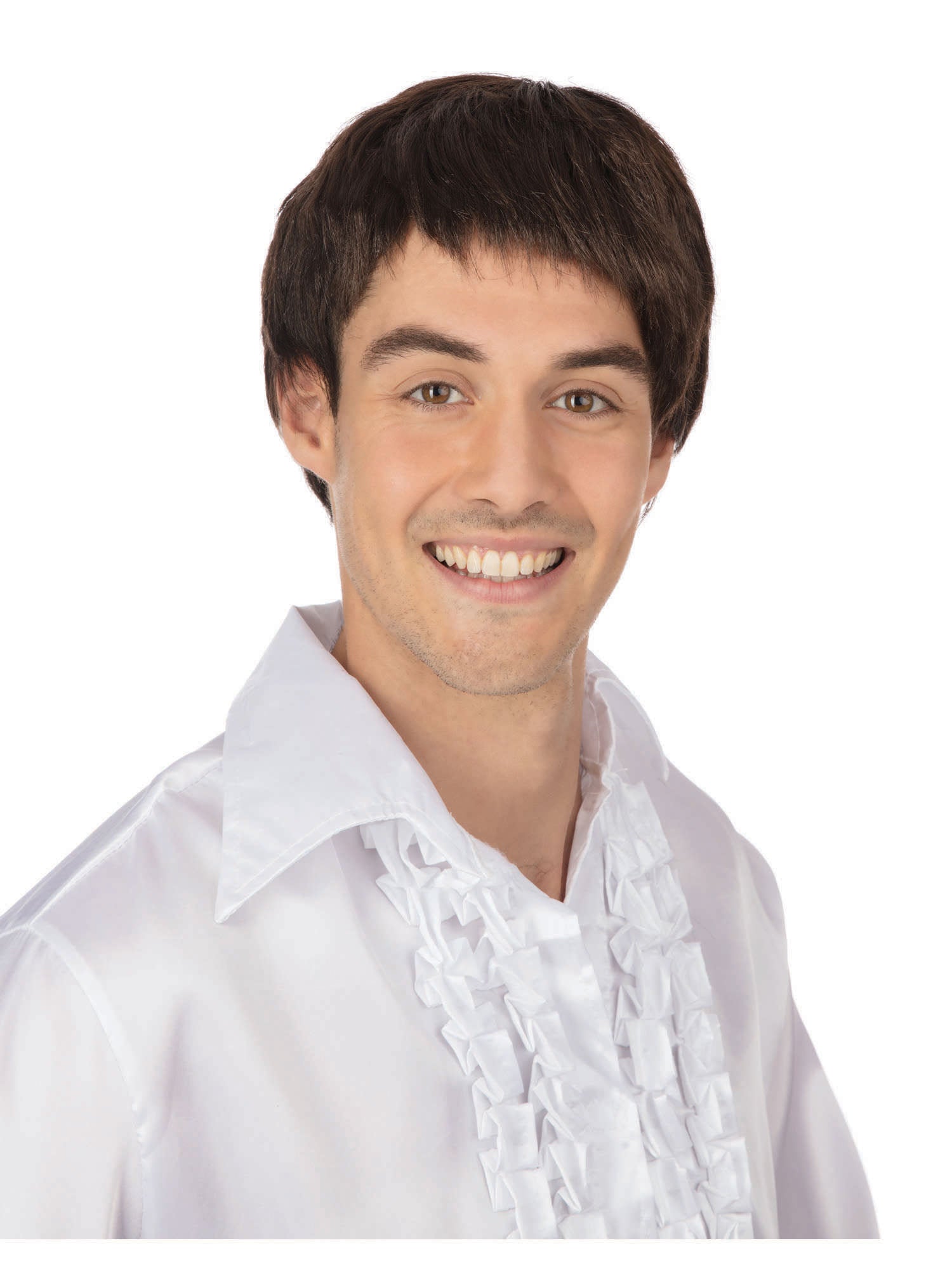 Braune 60Er Jahre Herrenperücke