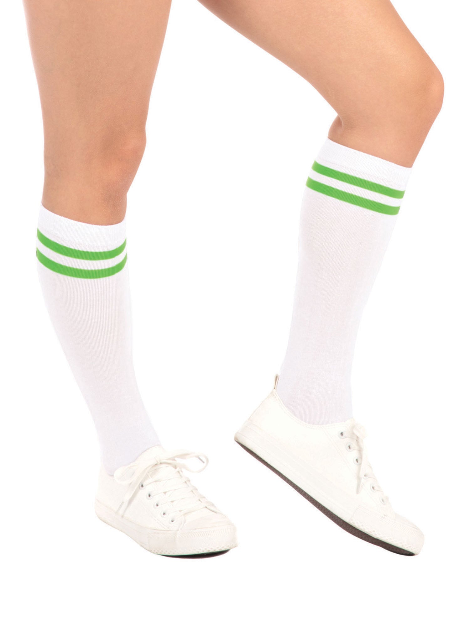 Grüne Neonröhrensocken
