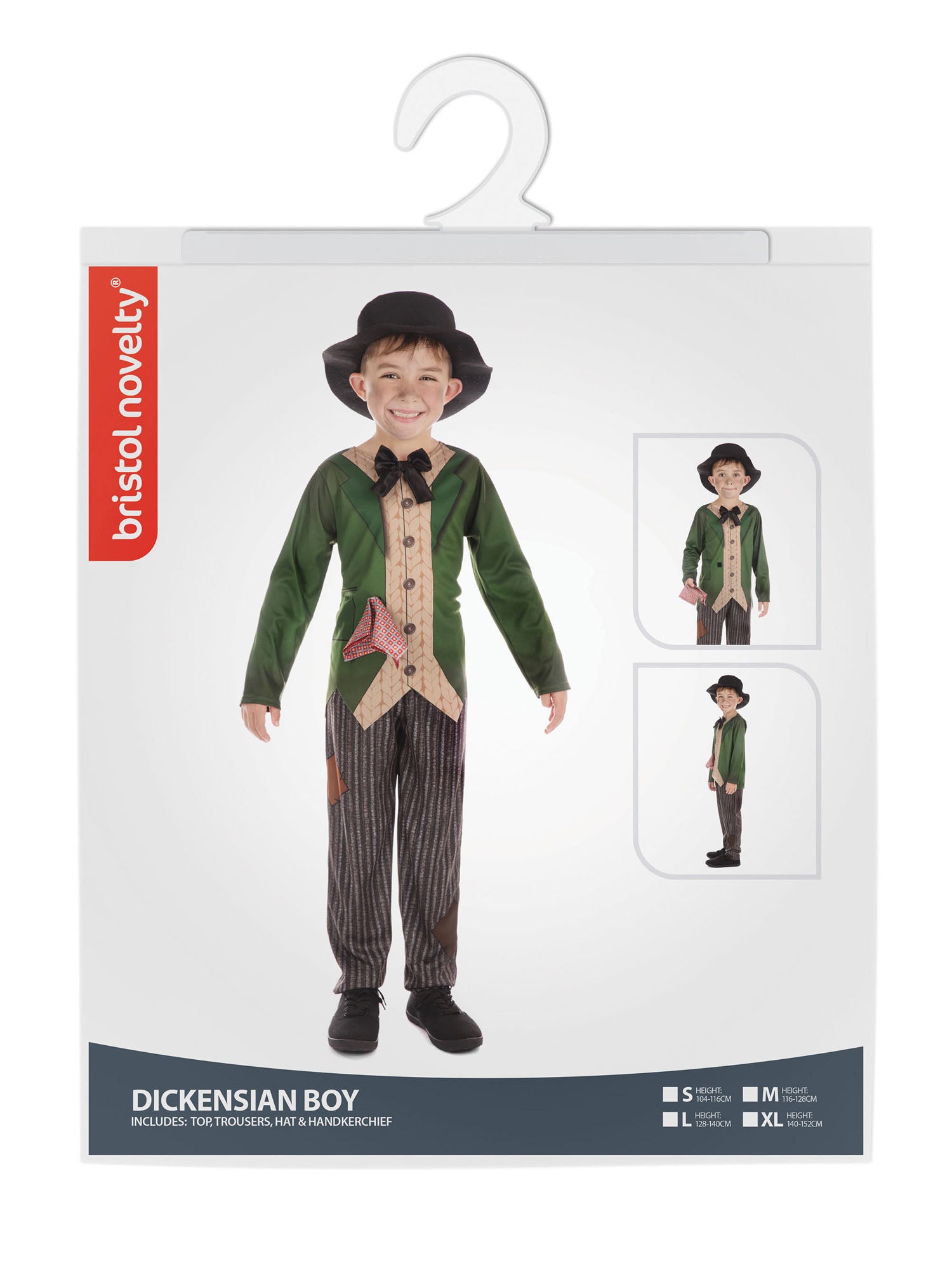 Kinder Dickensian Junge Kostüm