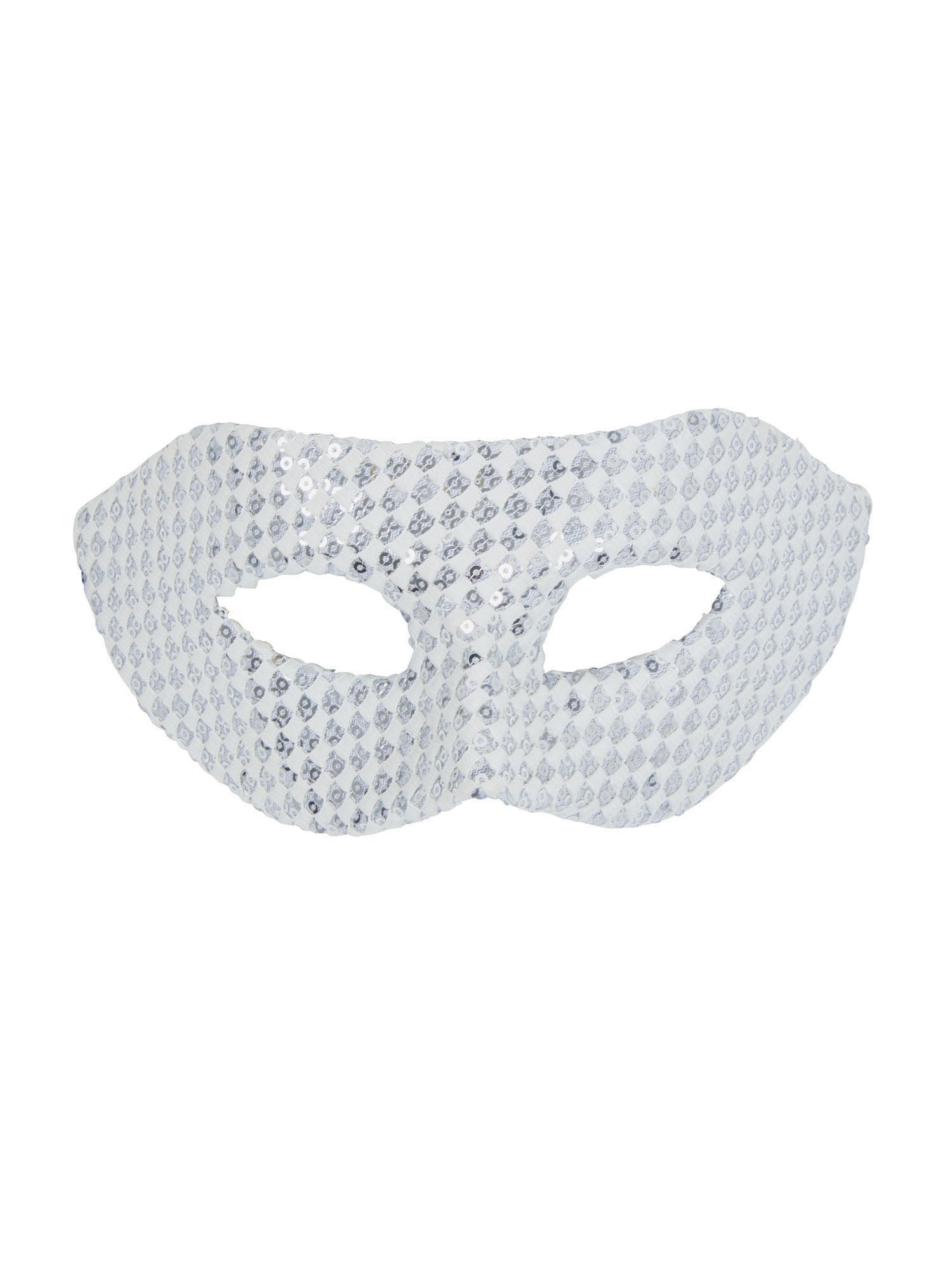 Weißer Pailletten Augenmask