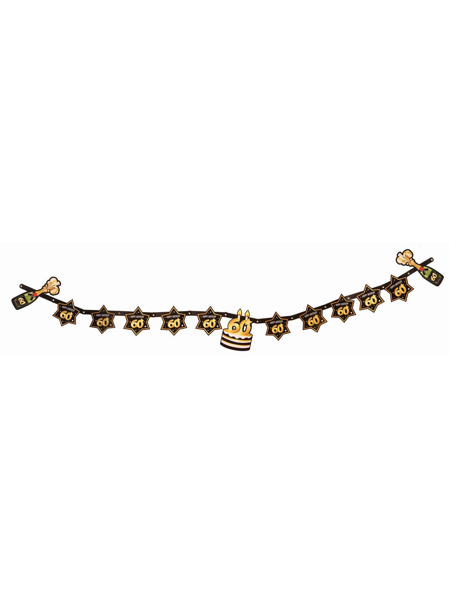 Geburtstagsparty-Girlande zum 60. Geburtstag