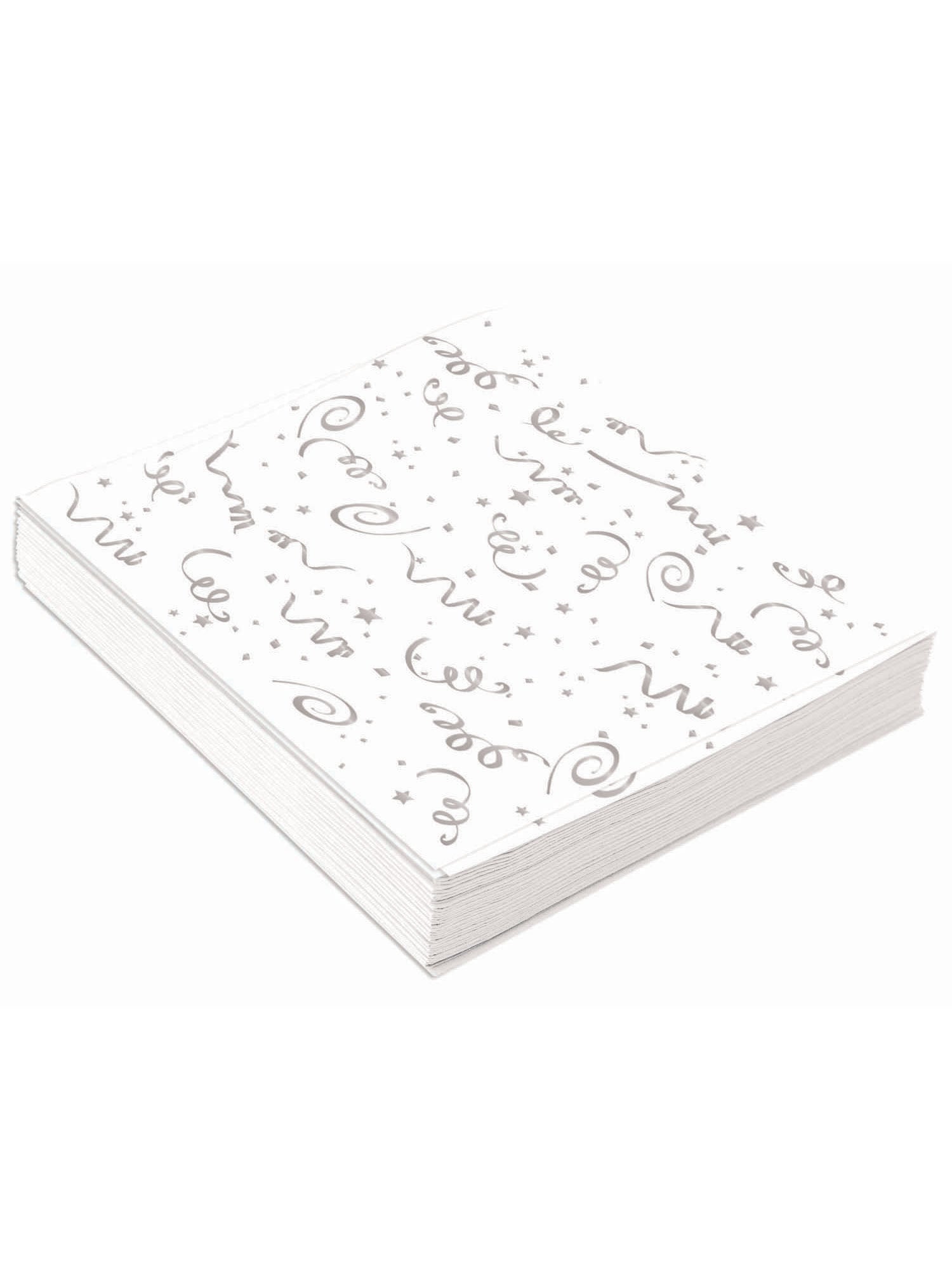 16er Pack Silber Konfetti-Servietten