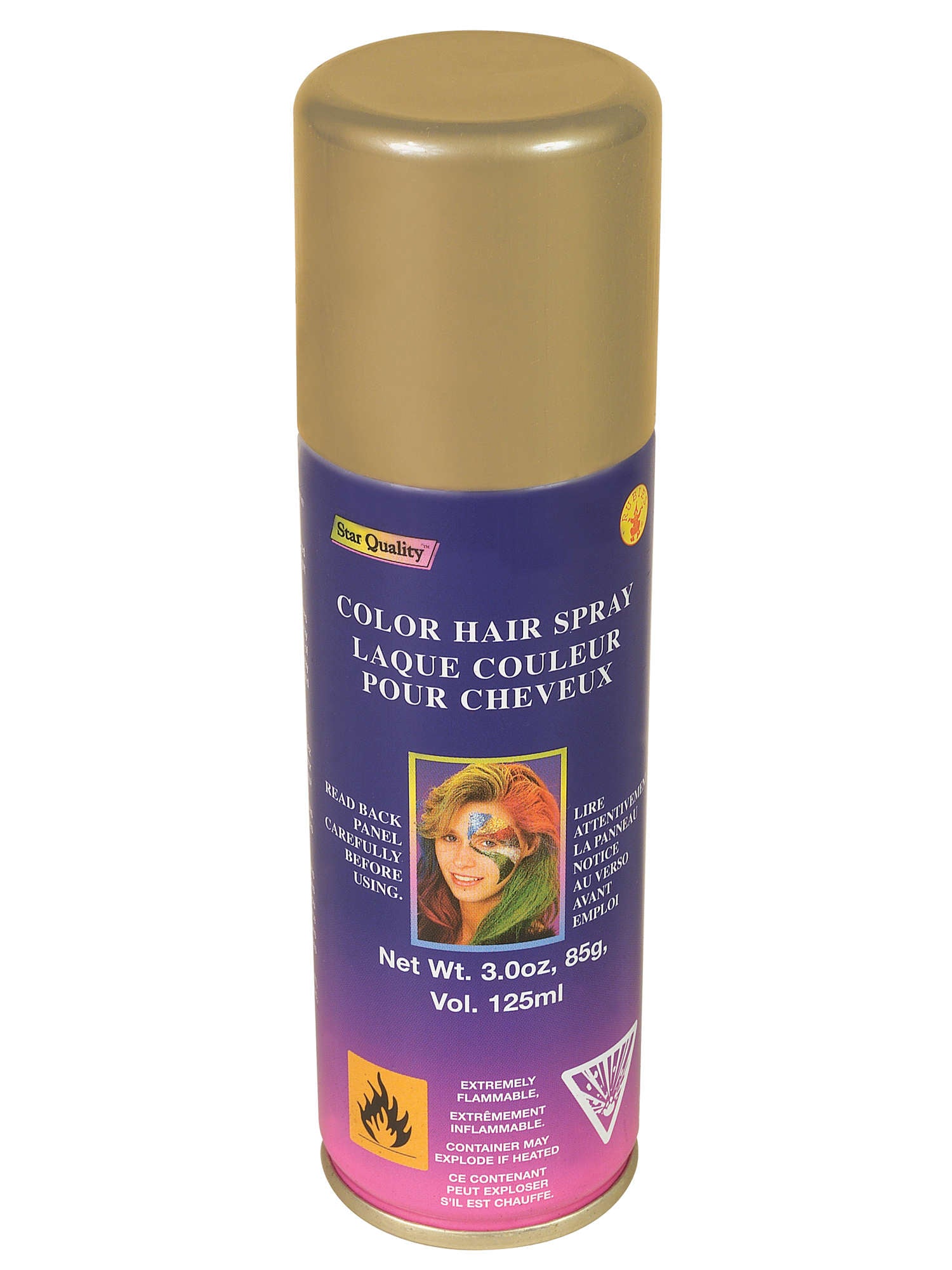 Goldenes Haarspray (Kostümzubehör)