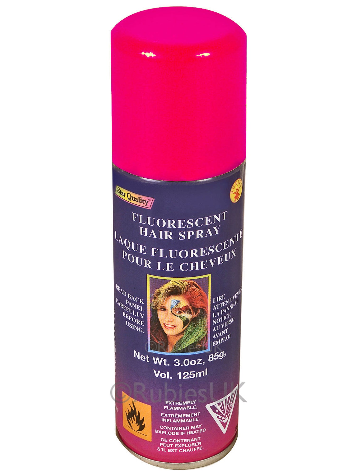 Rot Fluoreszierendes Haarspray (Kostümzubehör)