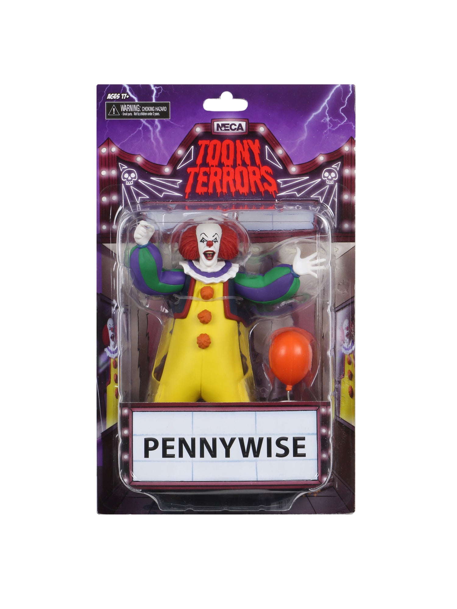 Toony Terrors IT - 6" Actionfigur im Maßstab - Pennywise (1990)