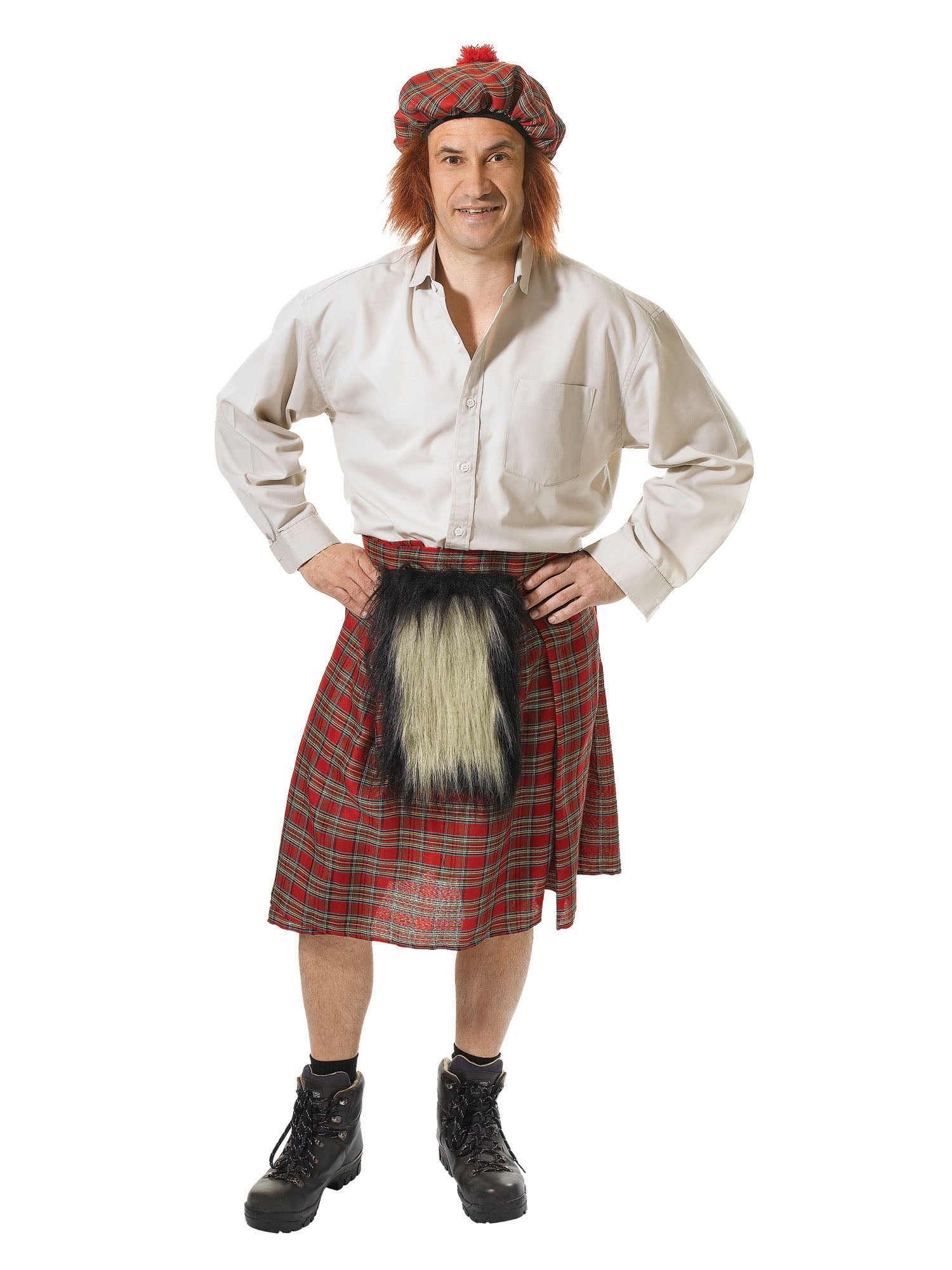 Erwachsenen Schottenkilt & Hut