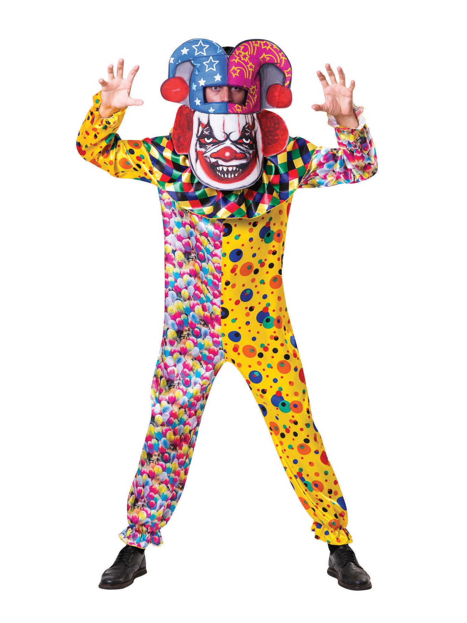 Erwachsenenkostüm "Großkopf-Clown"