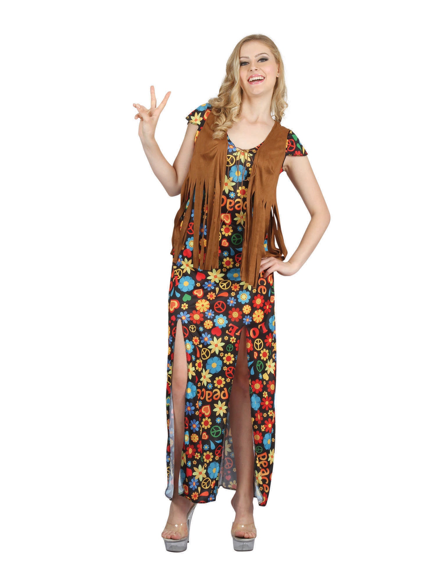 Erwachsenen-Hippie-Kleid