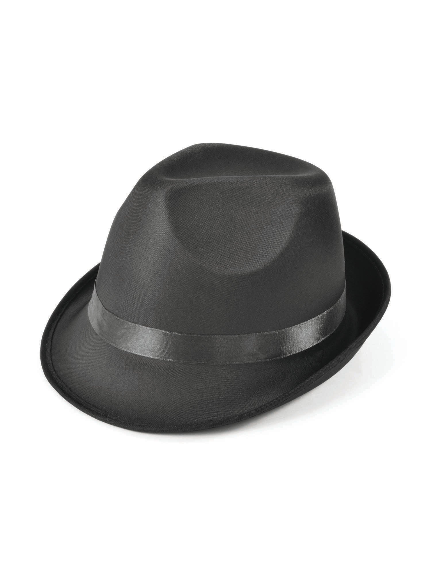 Schwarzer Fedora-Hut