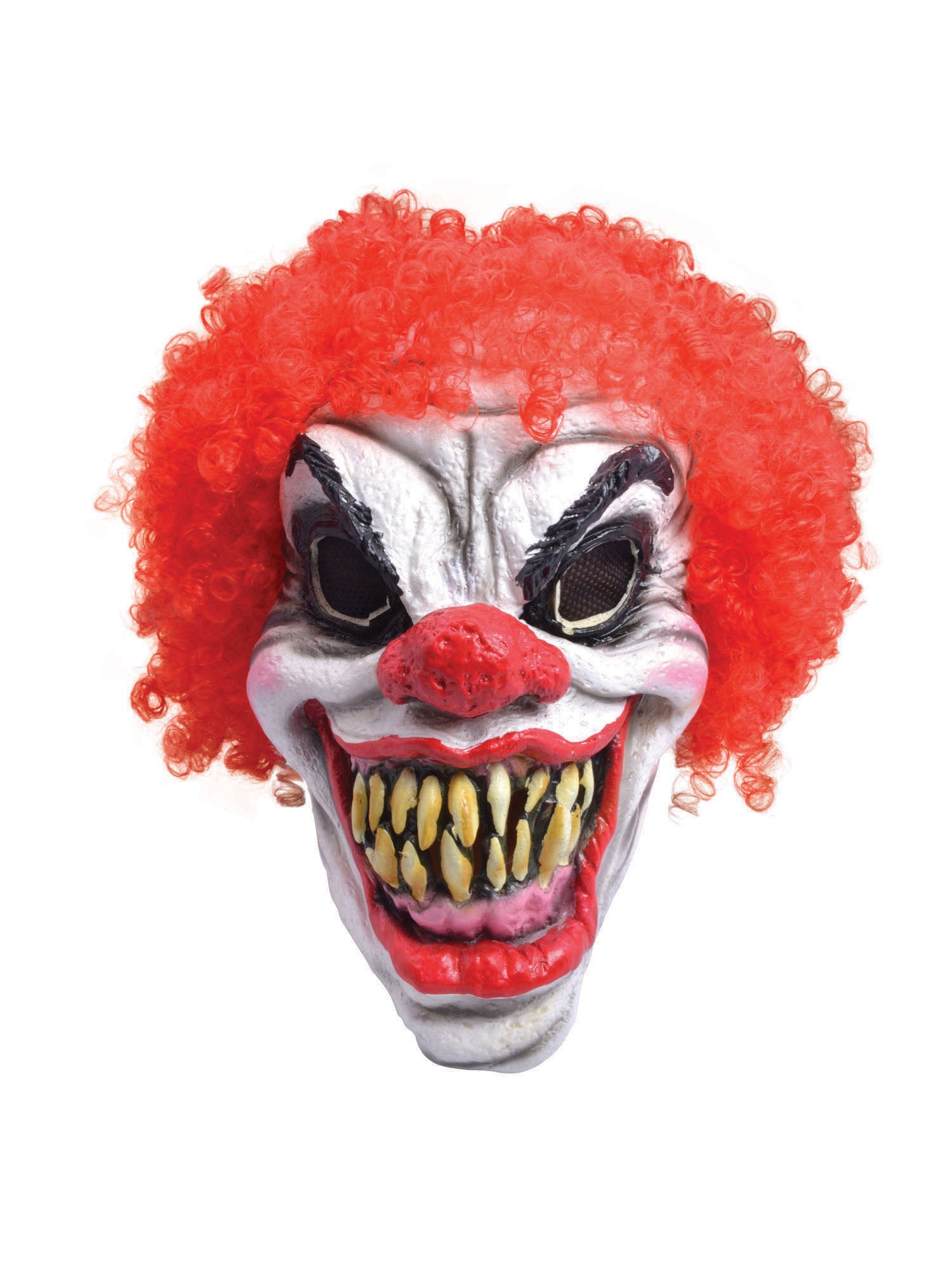 Schaumstoff-Clownmaske & Haare