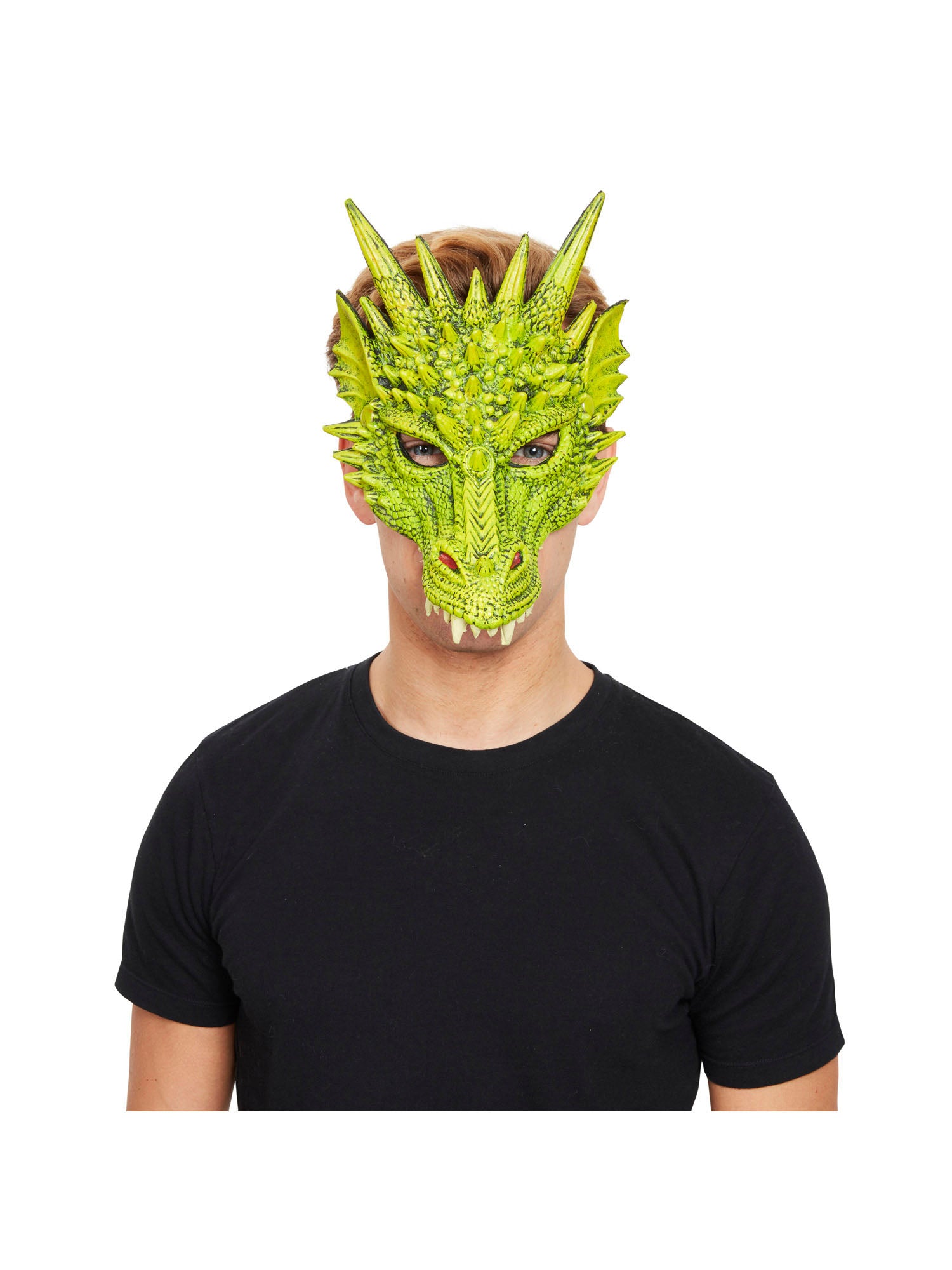 Grüne Drachen-Maske