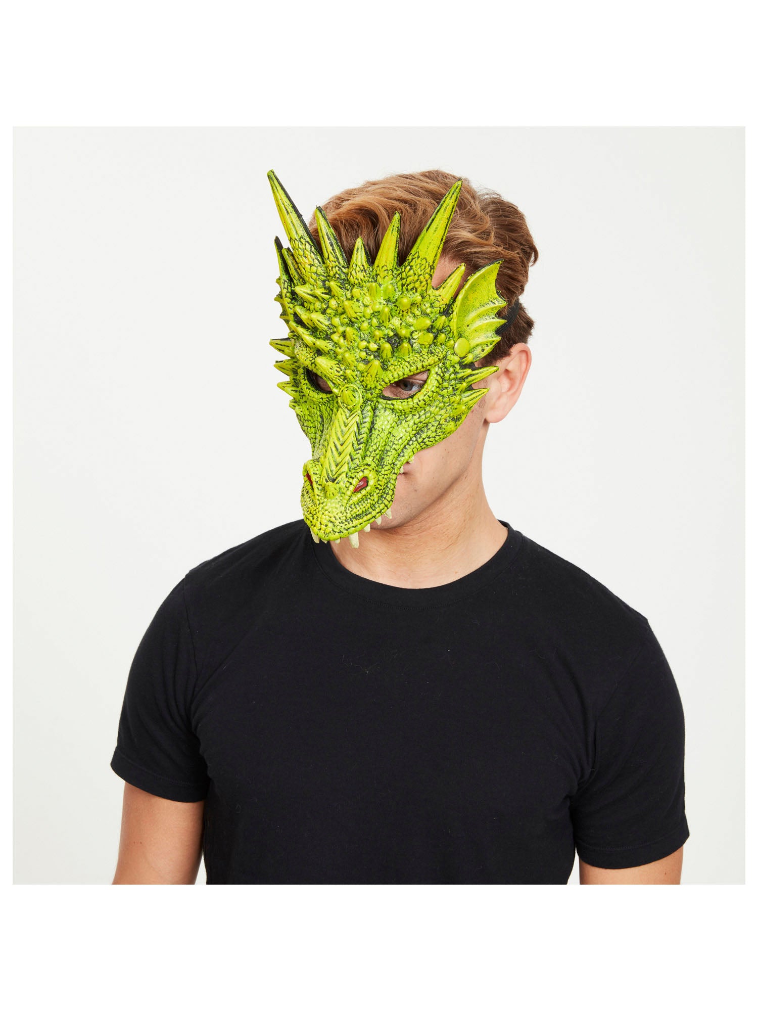 Grüne Drachen-Maske