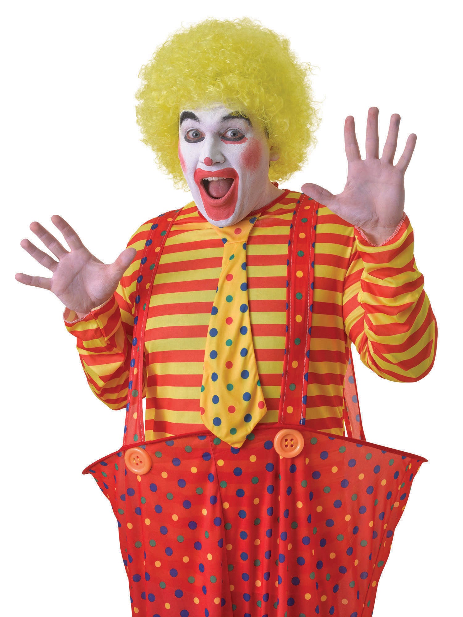 Gelbe Clown-Perücke