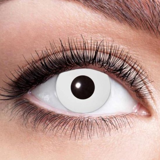 Kontaktlinsen Weißer Zombie (3 Tage)