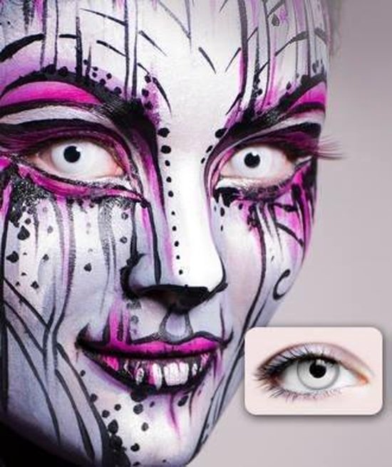 Kontaktlinsen Weißer Zombie (3 Tage)