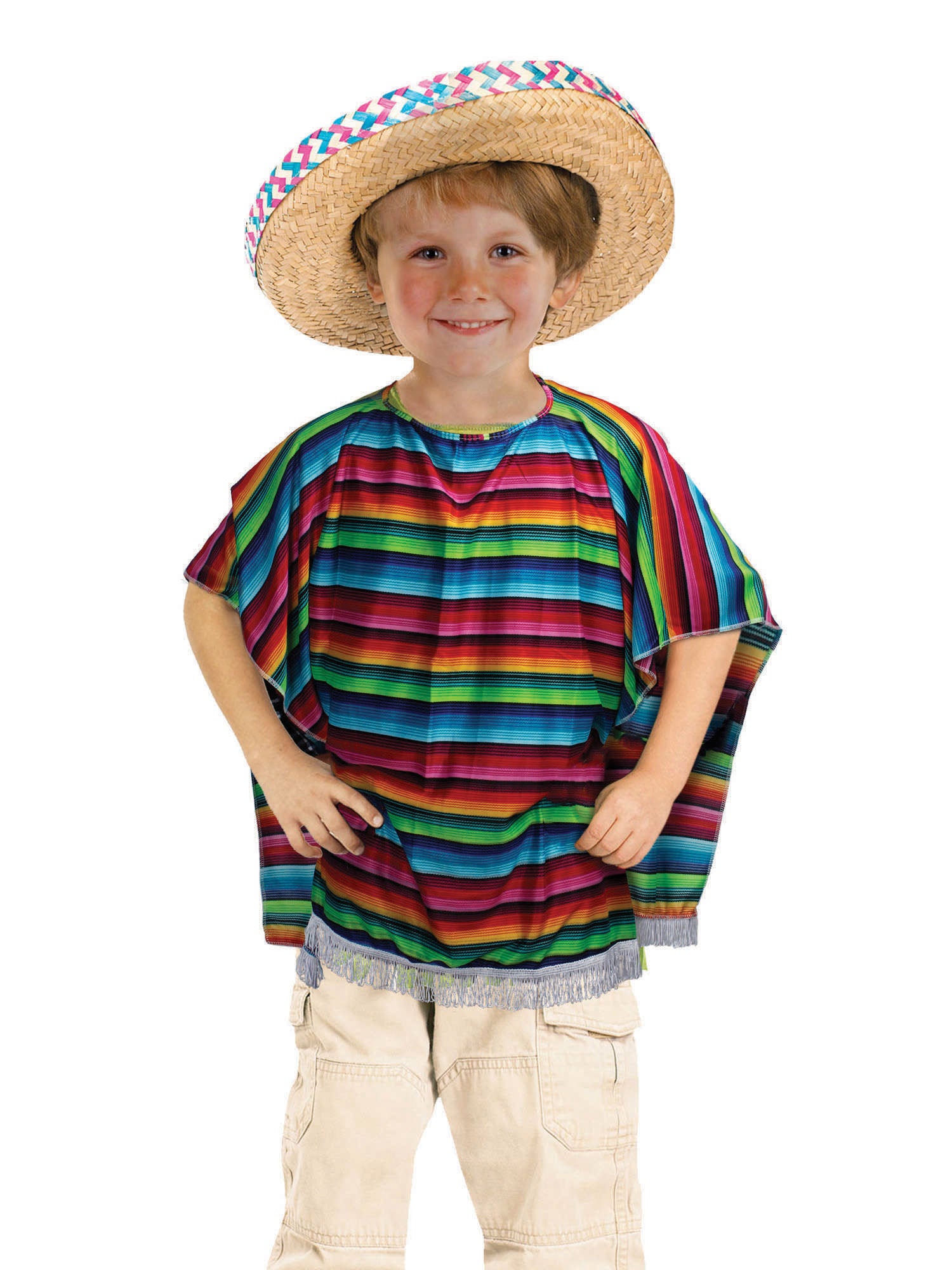 MEXIKANISCHER PONCHO KINDER-KOSTÜM