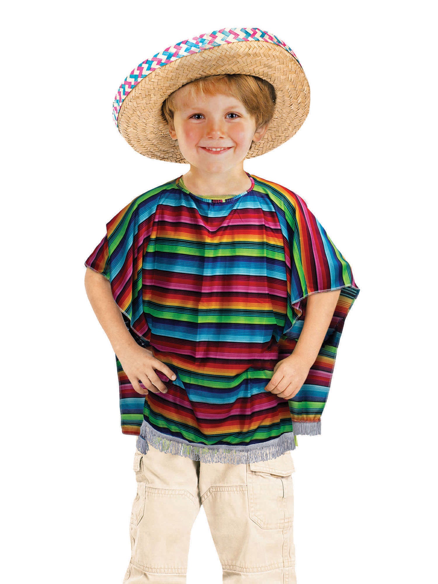 MEXIKANISCHER PONCHO KINDER-KOSTÜM