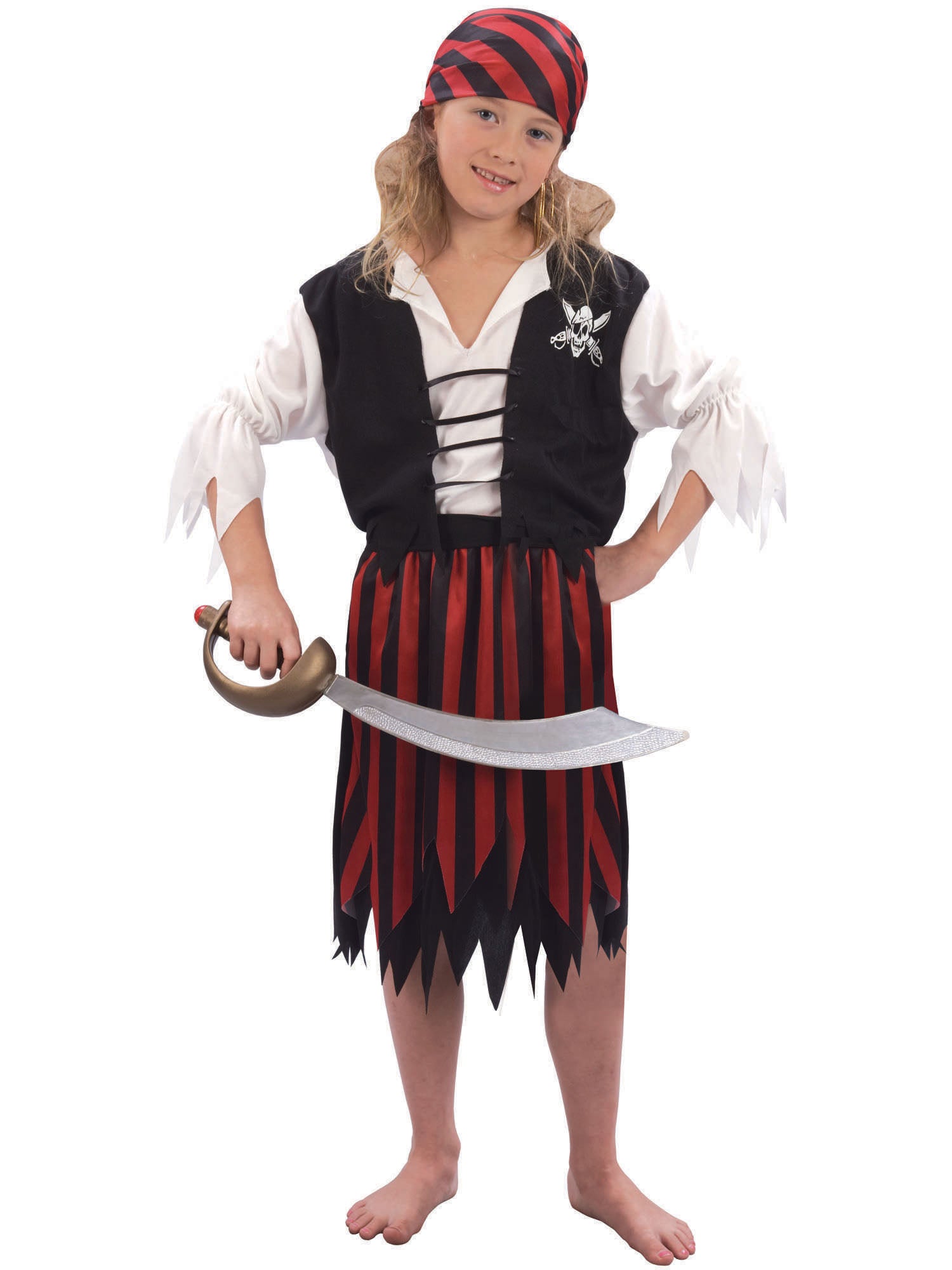 PIRATENMÄDCHEN KINDER-KOSTUM