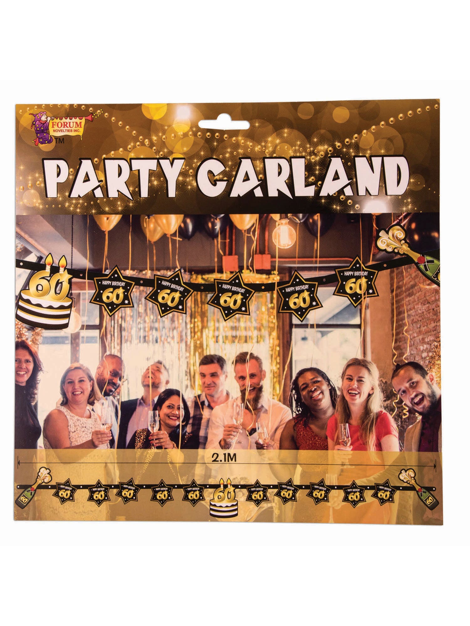 Geburtstagsparty-Girlande zum 60. Geburtstag